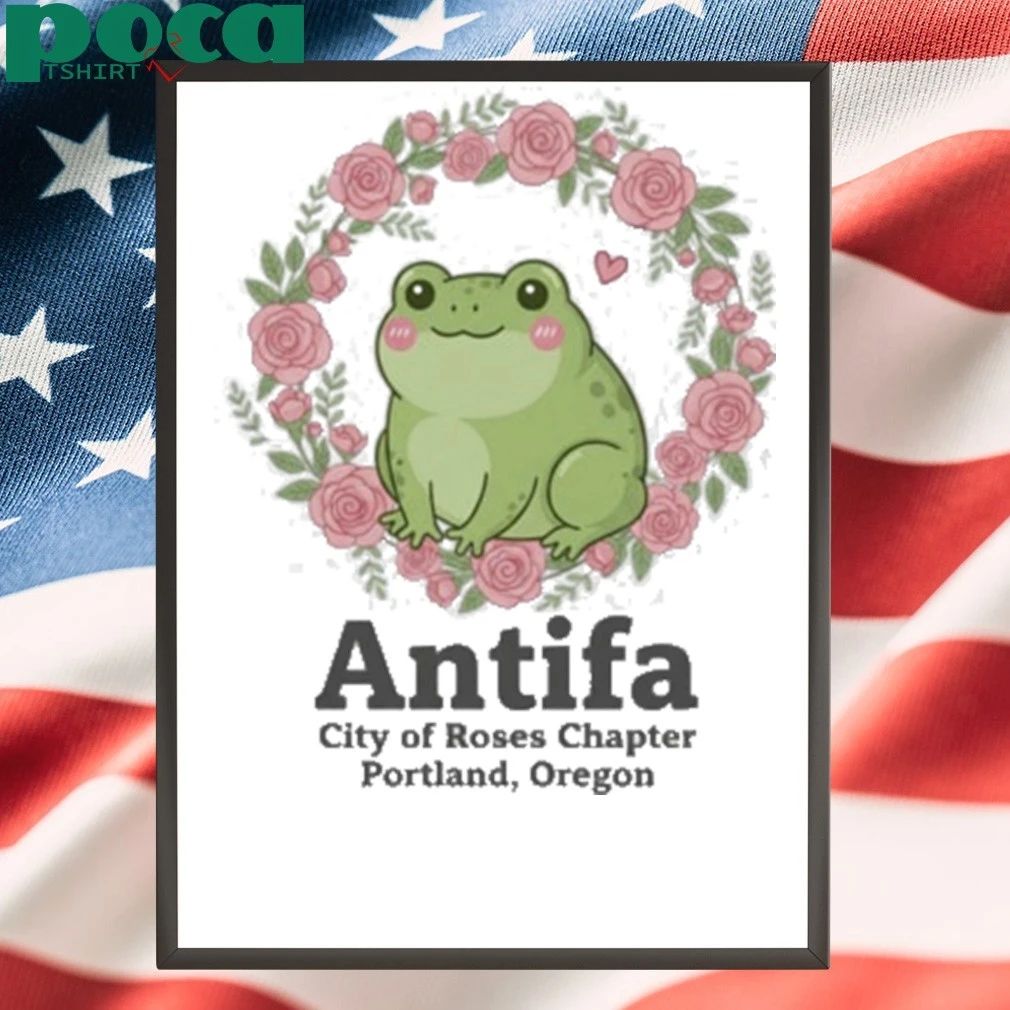 Portland Frog Protest Antifa City of Roses Chapter Portland, Oregon T-Shirt