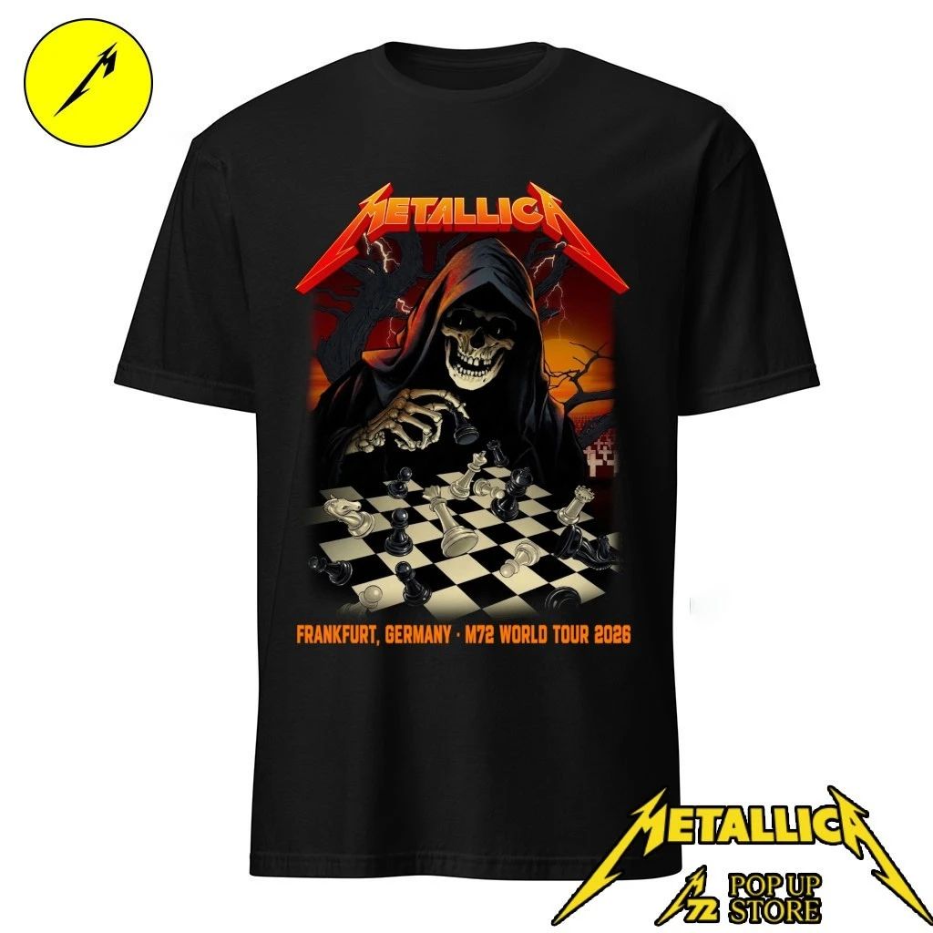 Metallica M72 Frankfurt Pop-Up Shop May 22 and 24, 2026 limited-edition poster by Vance Kelly Shirt