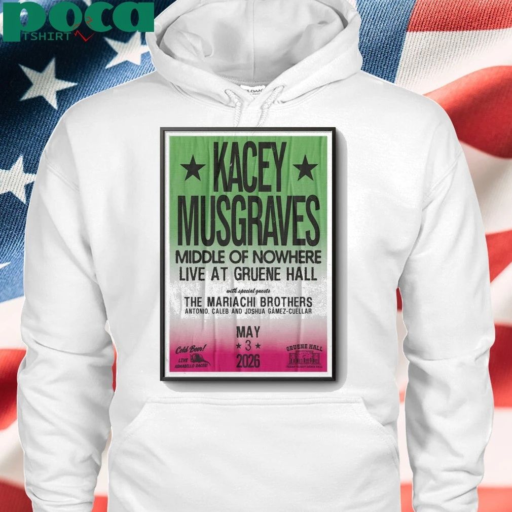 May 3 2026 Poster Kacey Musgraves New Braunfels, TX TOUR shirt