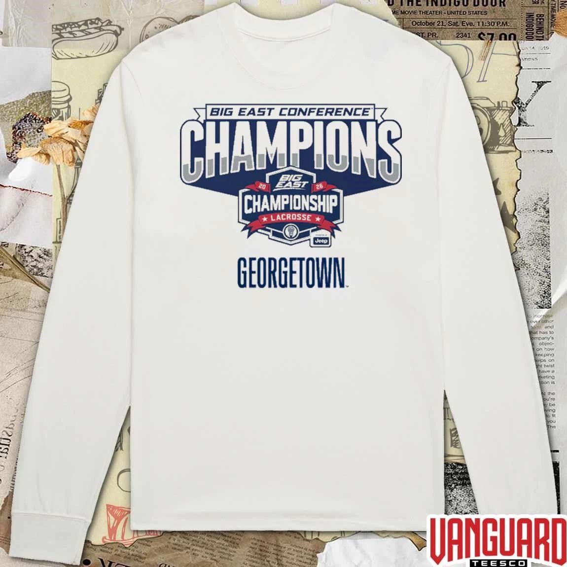 Georgetown Men’s Lacrosse 2026 Big East Conference Champions t-shirt