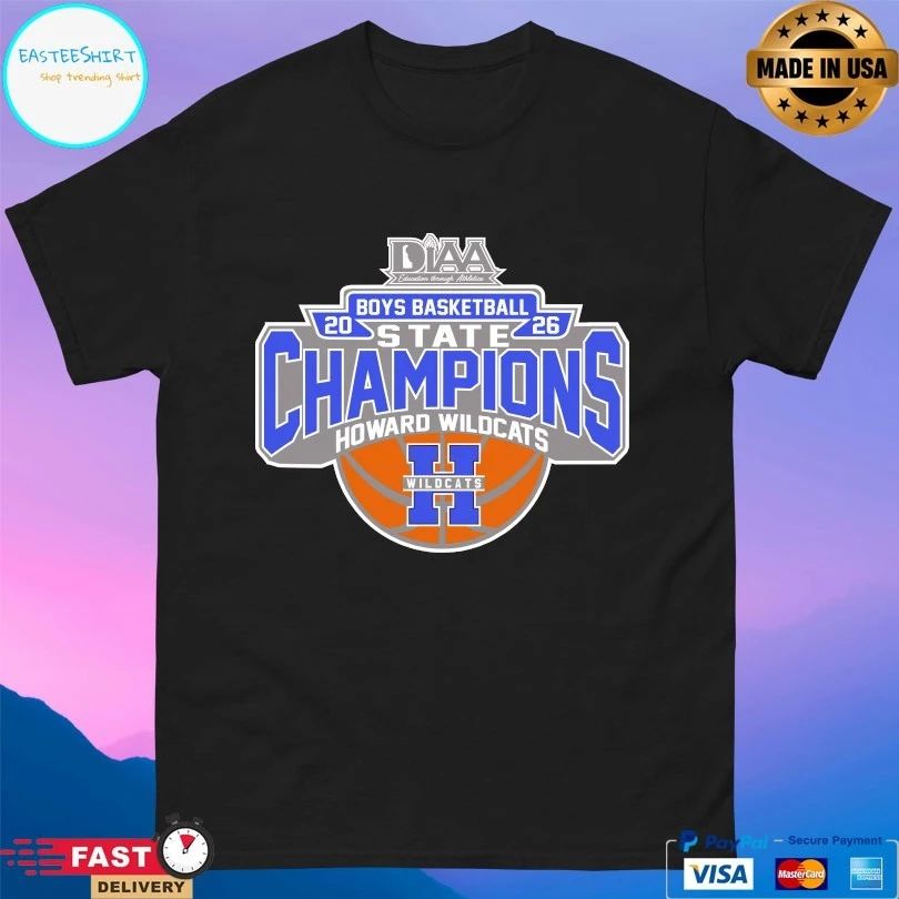 Diaa Boys Basketball 2026 State Champions Howard Wildcats T-shirts