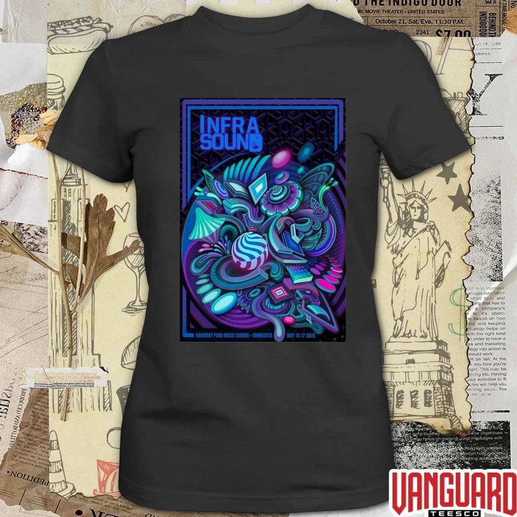 Infrasound May 14-17 2026 Harmony Park Music Garden In Clarks Grove MN Poster t-shirt