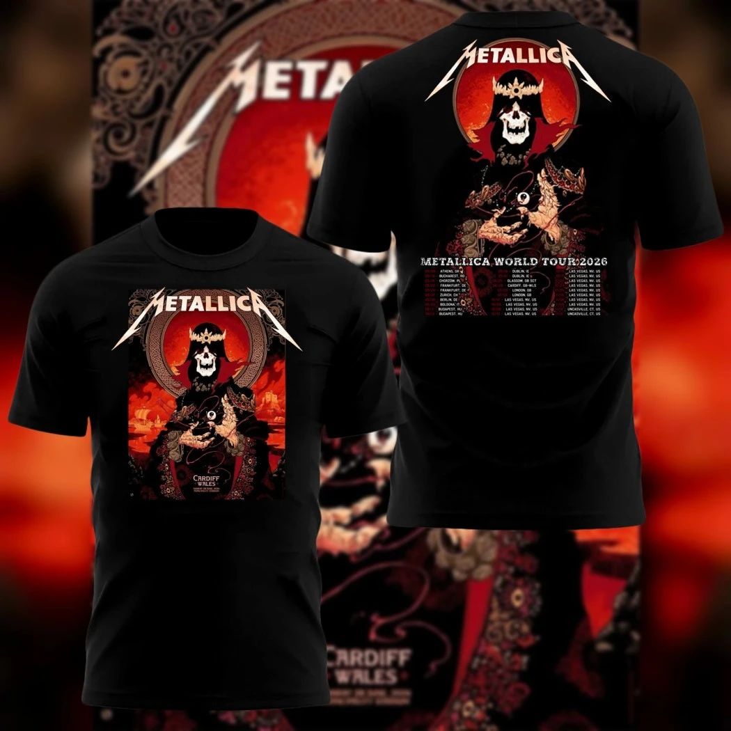 Metallica M72 Tour Cardiff Pop-Up Exclusive Shirt – June 28 2026 Limited Concert Tee