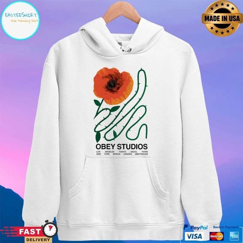 Obey Studios Los New Angeles York Tokyo Berlin Seoul London Paris Amsterdam T-shirt