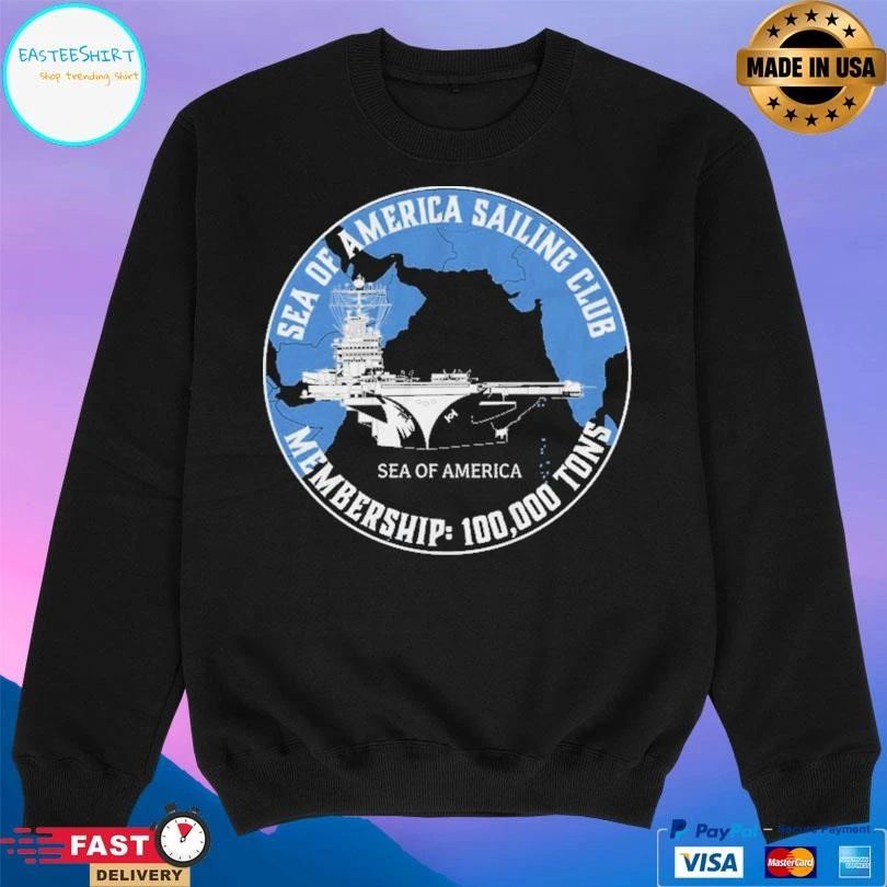 Ryan Mcbeth Sea Of America Sailing Club Membership 100000 Tons T-shirts