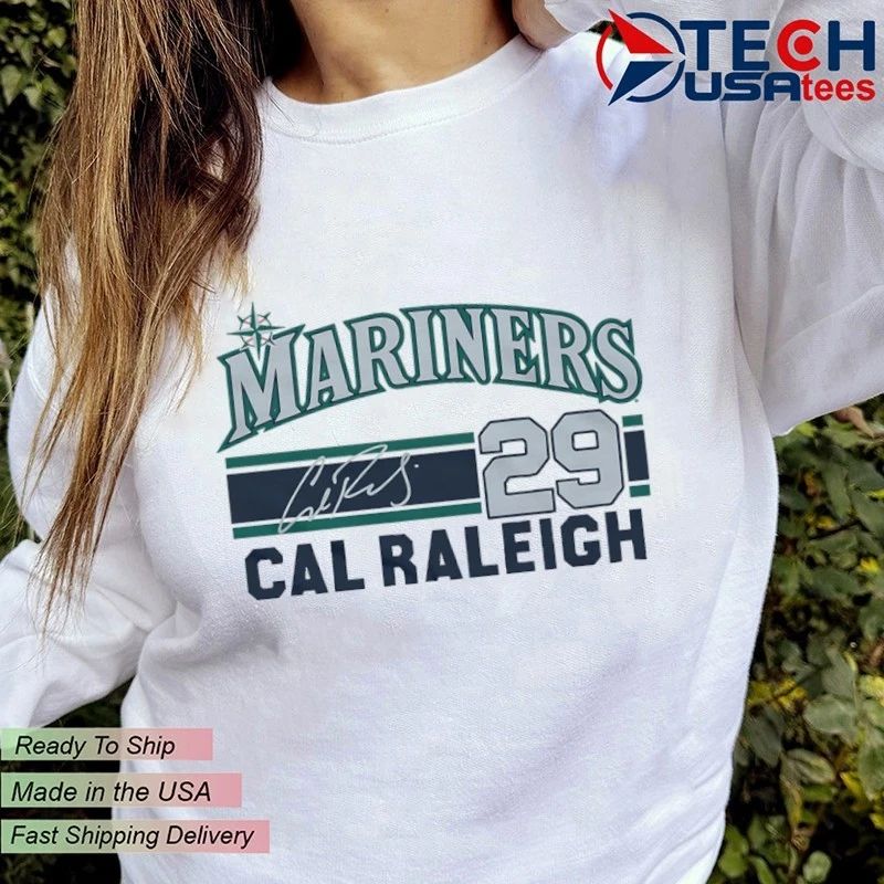 Seattle Mariners Baseball Cal Raleigh No. 29 signature shirt