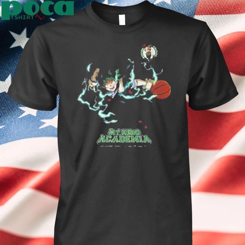 Hyperfly x NBA x My Hero Academia Midoriya Izuku Boston Celtics shirt