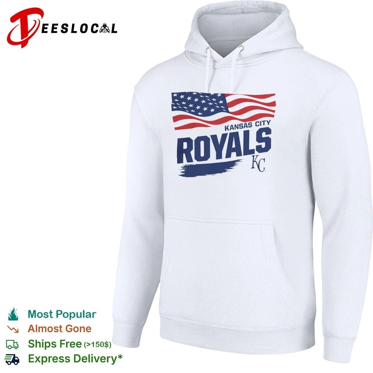 Kansas City Royals Waving Flag Kansas City Royals Starter T-shirt