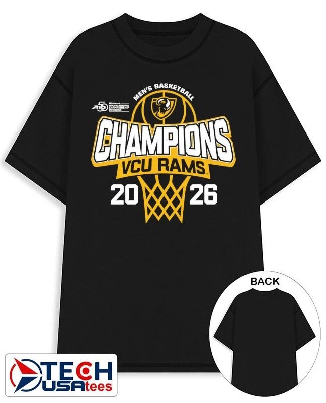 VCU Rams 2026 A-10 Men’s Basketball Tournament Champions shirt