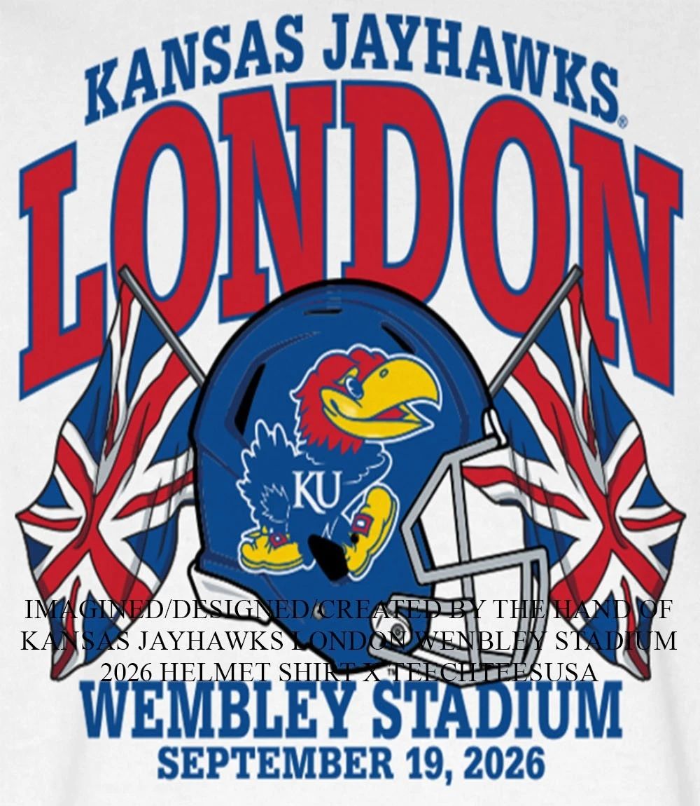 Kansas Jayhawks London Wenbley Stadium 2026 helmet shirt