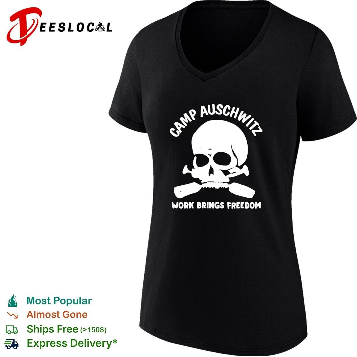 Camp Auschwitz Work Brings Freedom History T-shirt