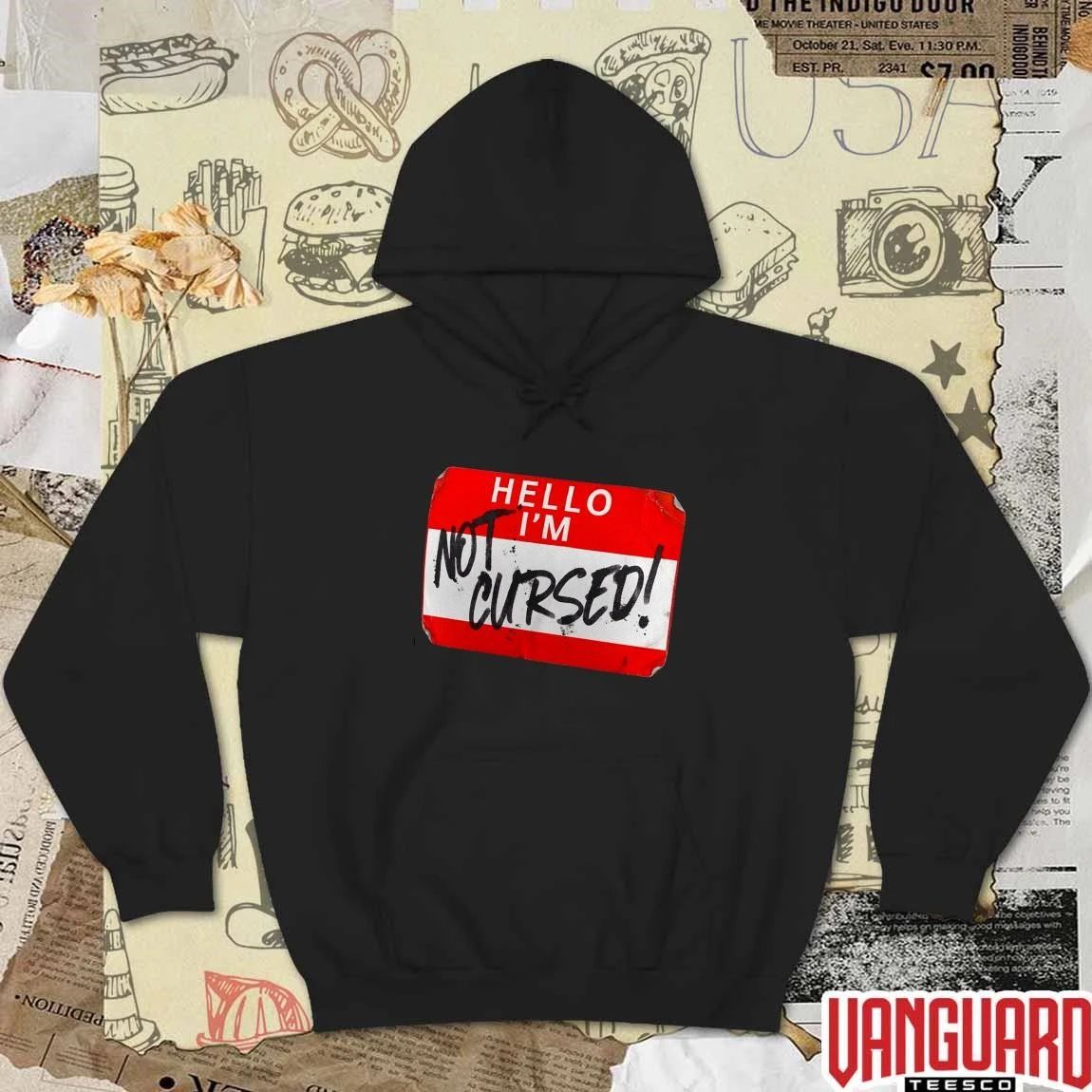 The Miz Hello I’m Not Cursed Name Tag t-shirt