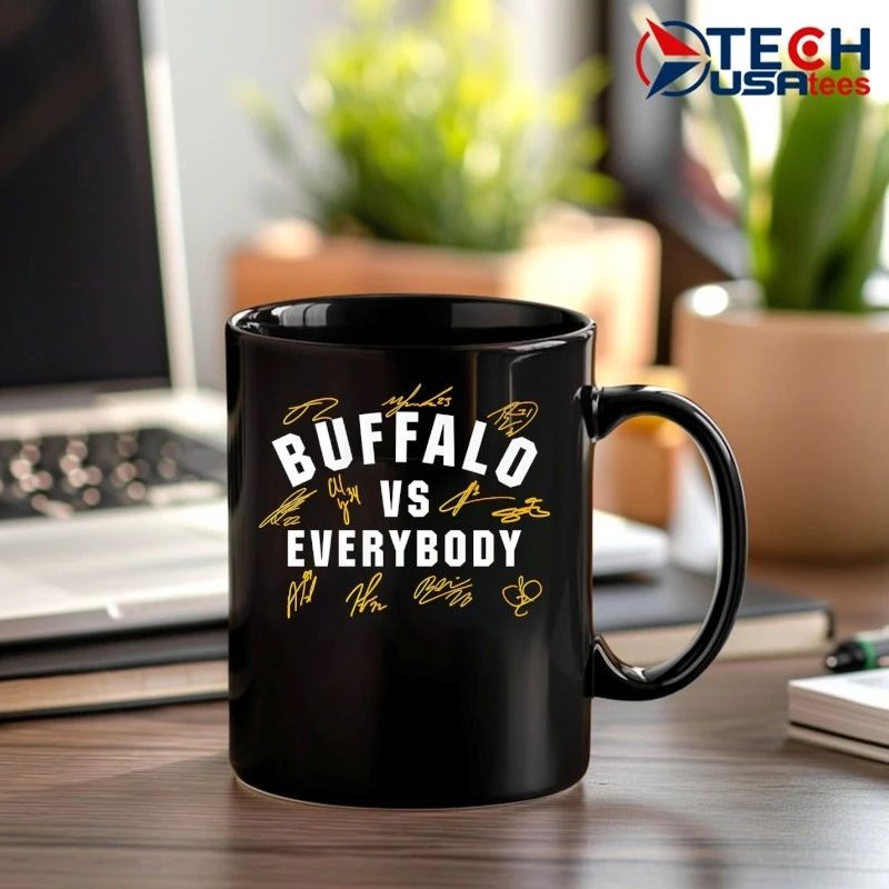 Buffalo Sabres Hockey vs everybody signatures shirt