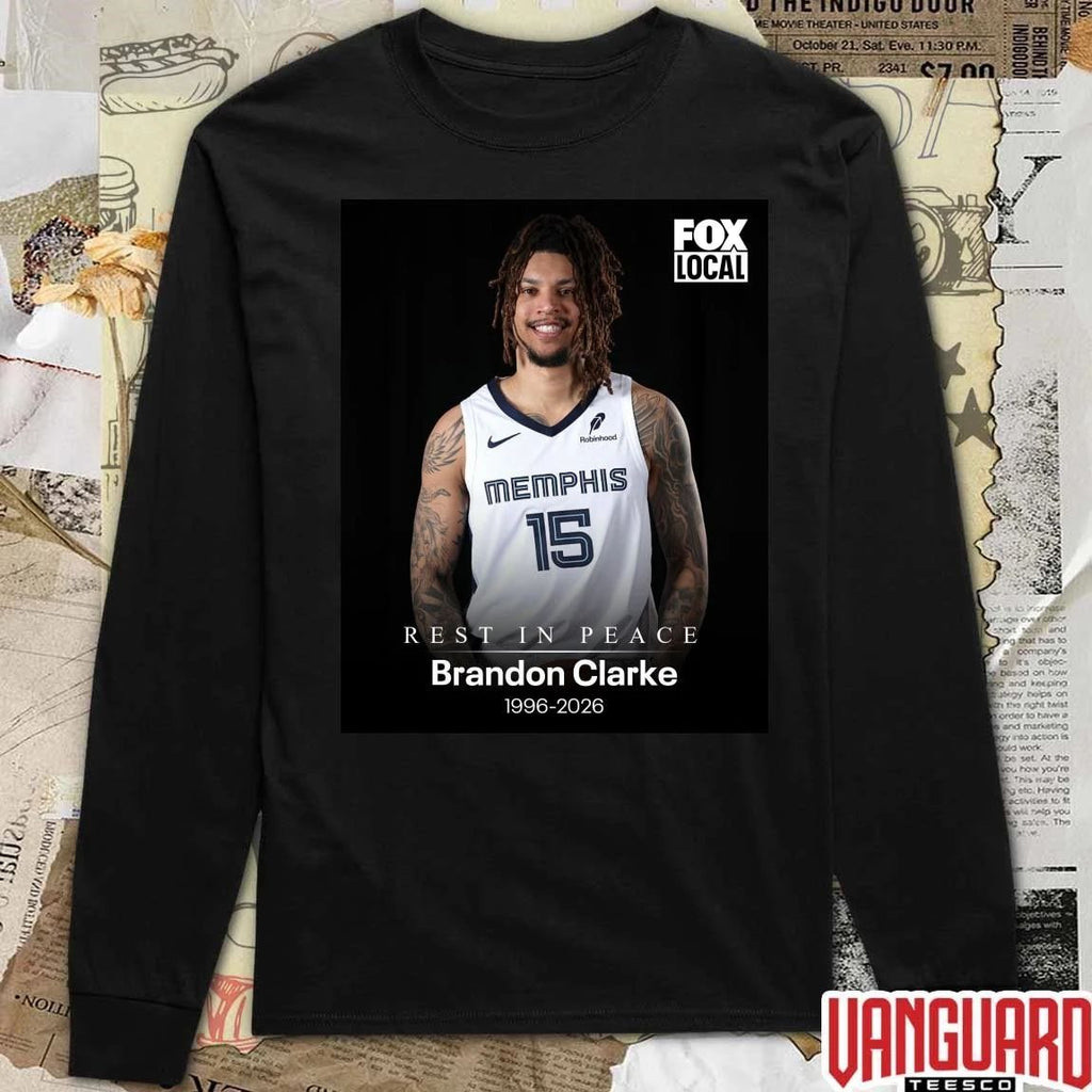 Rest In Peace Brandon Clarke 1996 – 2026 FOX 5 DC Poster t-shirt