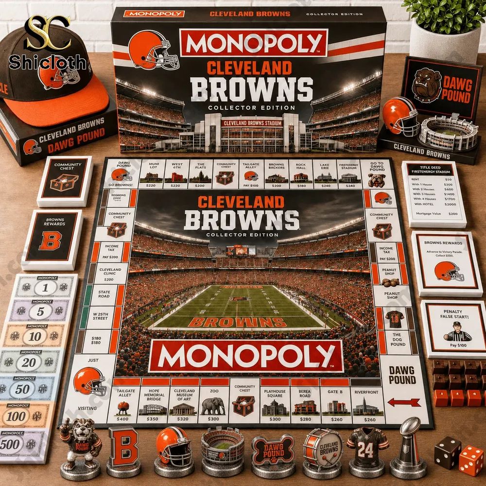 Cleveland Browns Collector’s Edition Monopoly Board Game