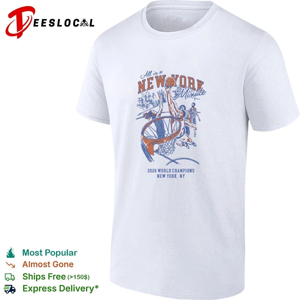 All in a New York Minute 2026 World Champions New York NY T-shirt