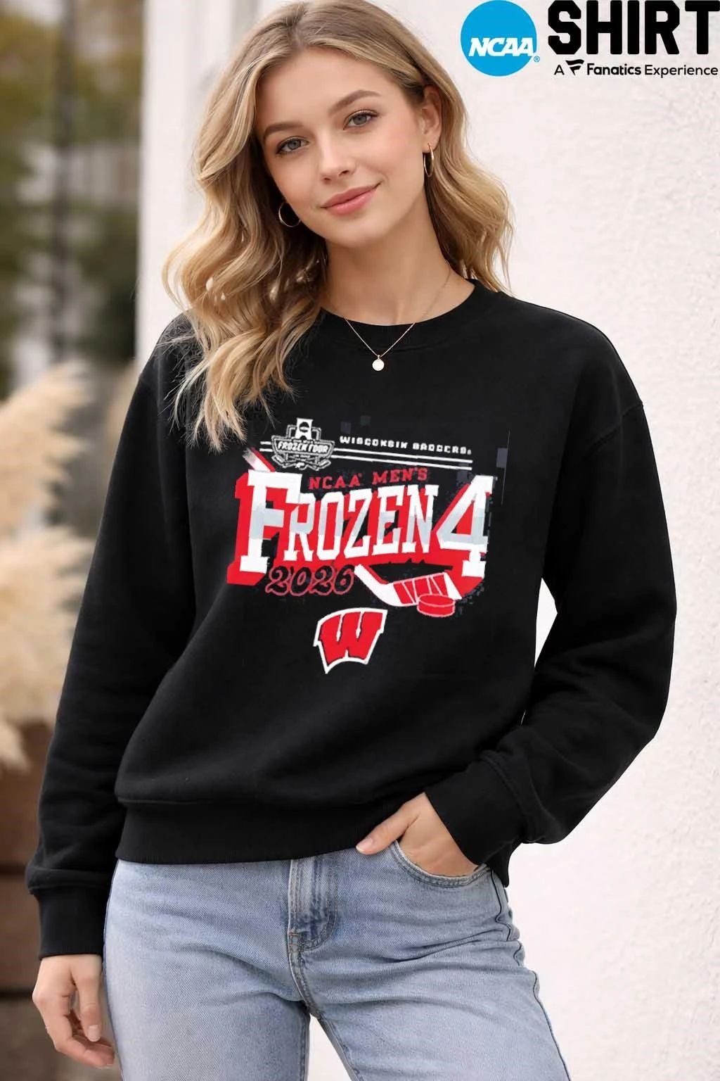 Wisconsin Badgers Men’s Hockey 2026 NCAA Frozen Four Vegas T-Shirt