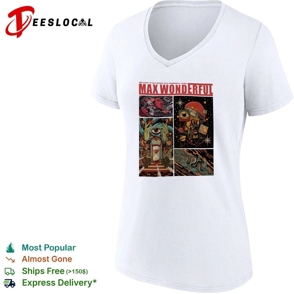 Max Wonderful Welcome to Our World surreal art T-shirt