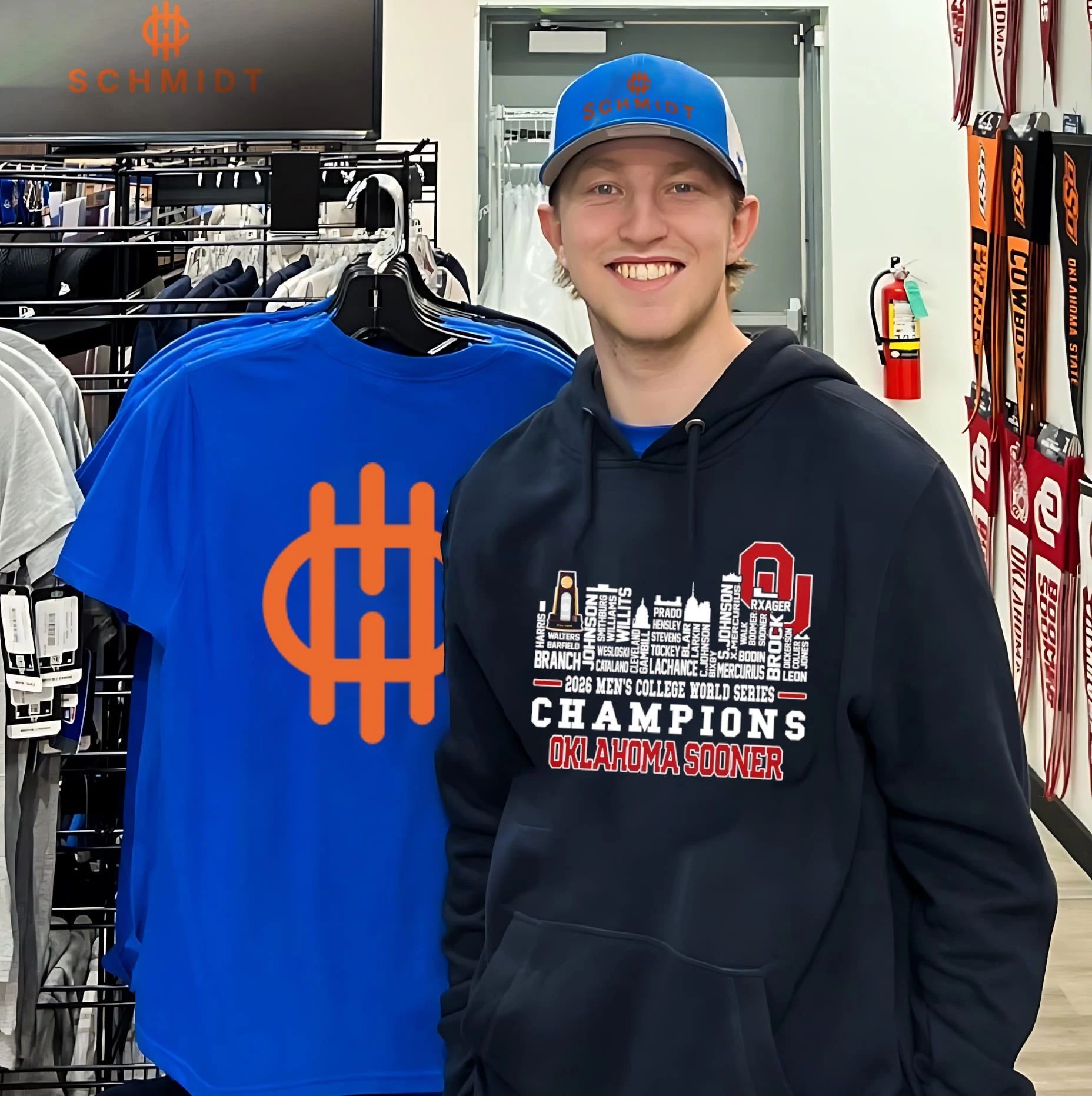 2026 Oklahoma Sooners Men’s College World Series Champions National Champions skyline shirt