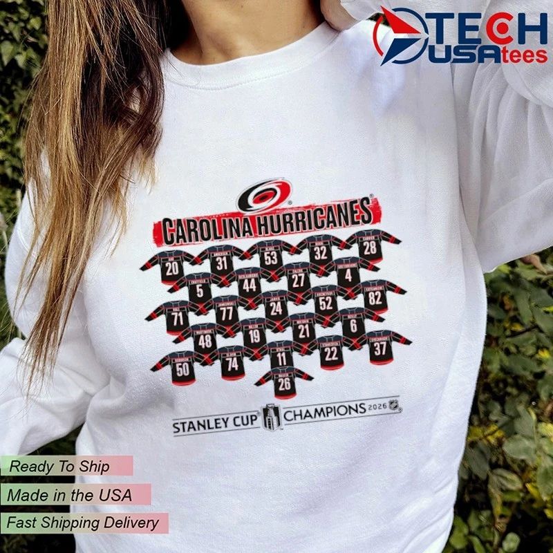 Carolina Hurricanes 2026 Stanley Cup Champions Roster Jersey shirt