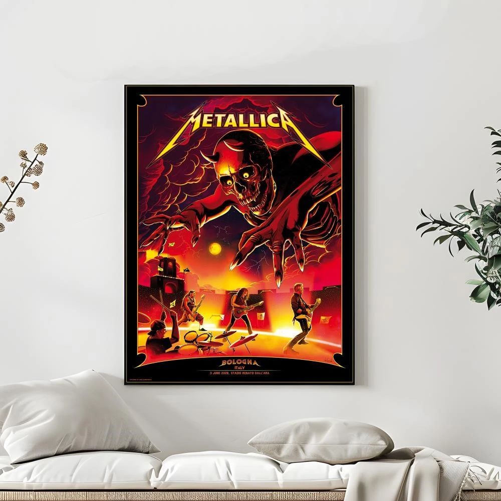 Poster Originale Metallica Stadio Dall’Ara Bologna 2026 Cammarata