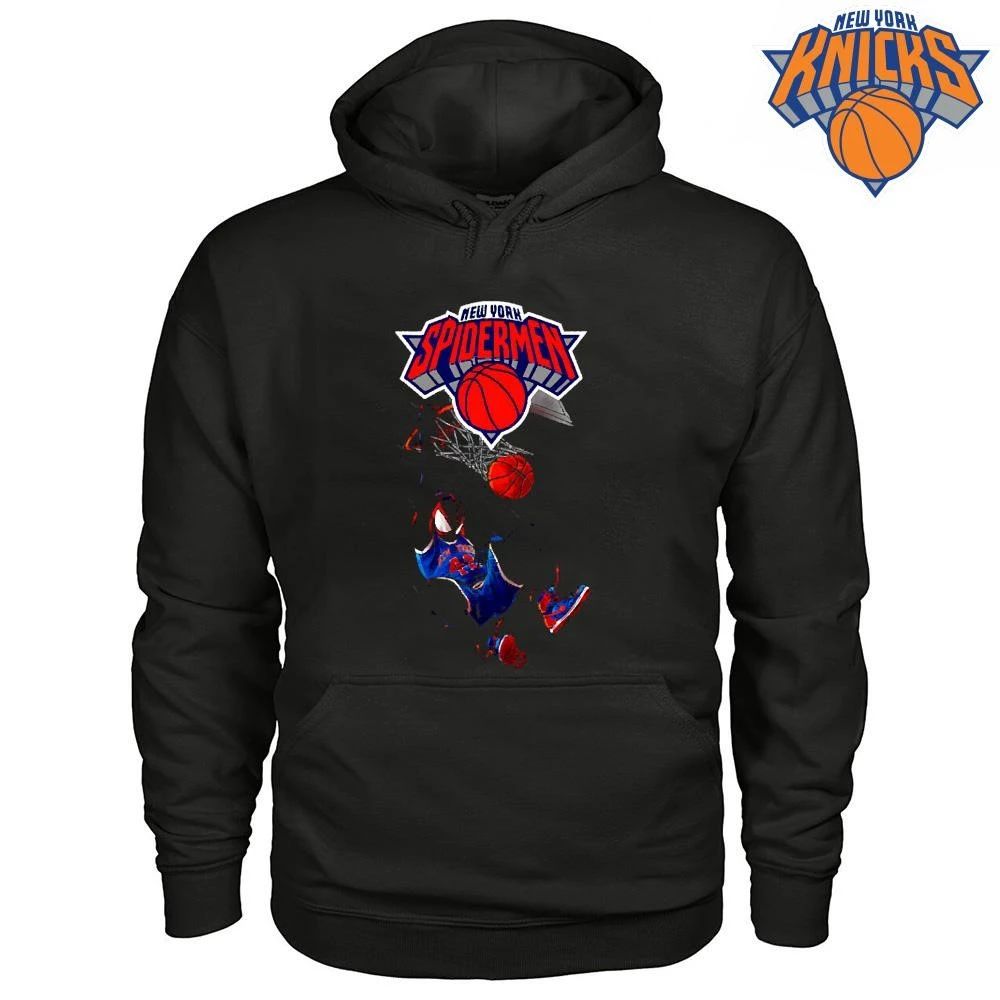 New York Spidermen Miles Morales Basketball Dunk Graphic Shirt