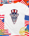 Uncle Sam Patriotic Dead Head Suger Skull shirt