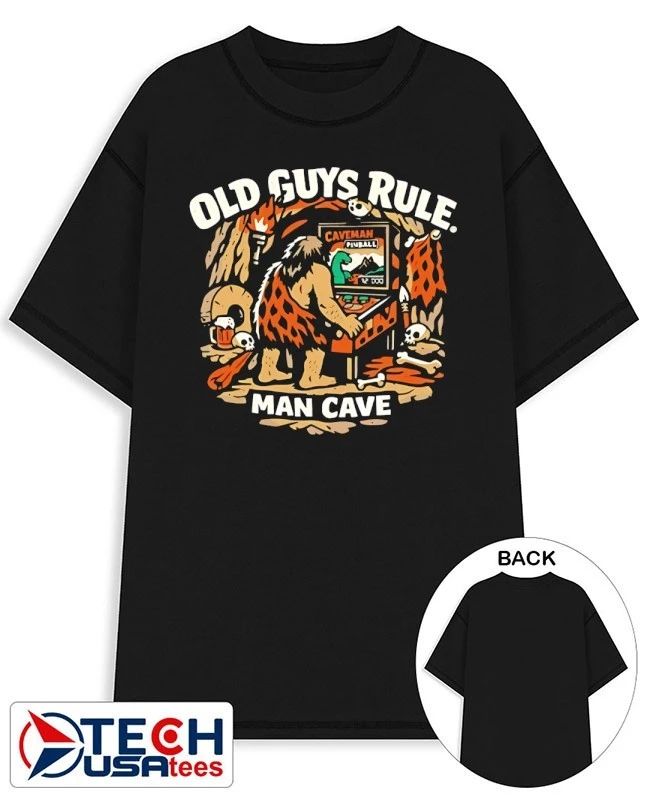 Man cave old guys rule shirt