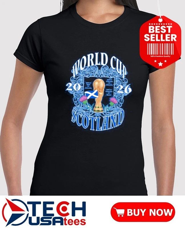 World Cup 2026 Scotland National Football Team Trophy shirt