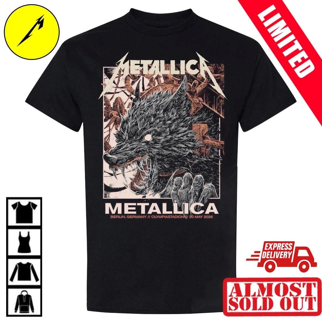 Collin Estrada Metallica Berlin 2026 Shirt – Official M72 Pop-Up Shop – Olympiastadion 30. Mai Limited