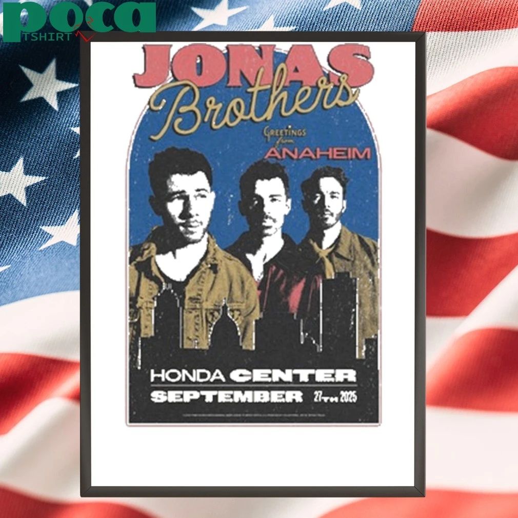 Jonas Brothers Sept 27 2025 Honda Center Anaheim, CA shirt