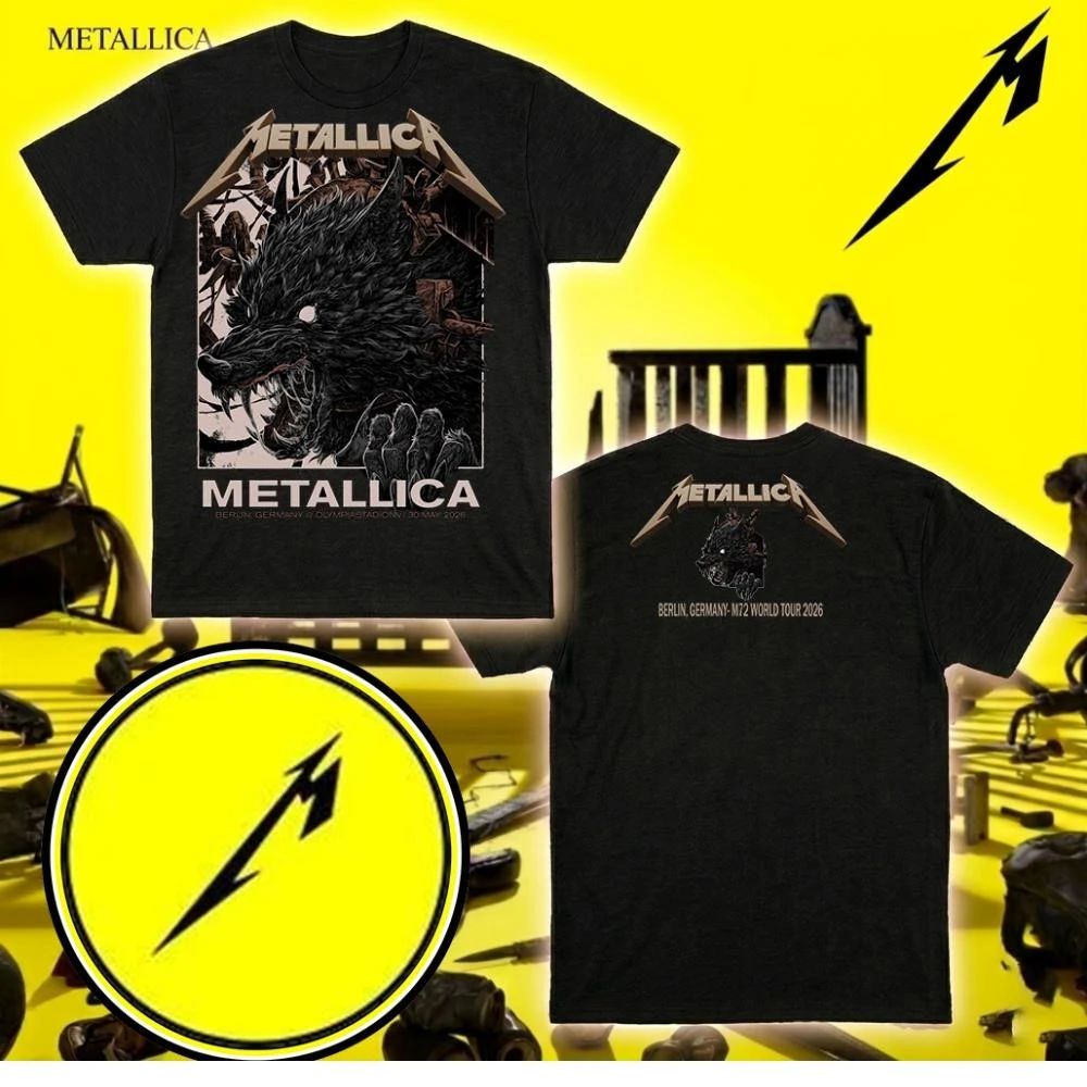 Metallica Berlin 30 May 2026 Olympiastadion Pop-Up Shop Two Sides Shirt