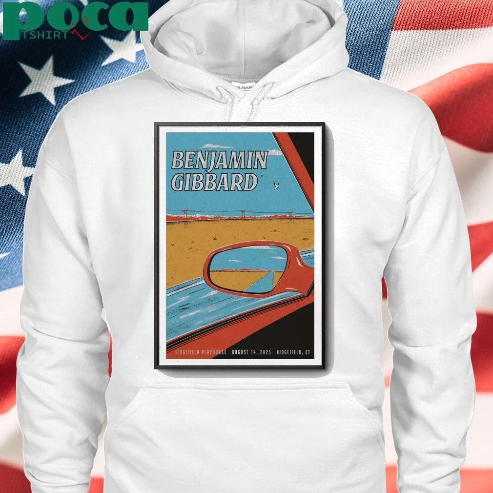 Aug 14, 2025 Benjamin Gibbard Ridgefield, CT Concert Poster shirt