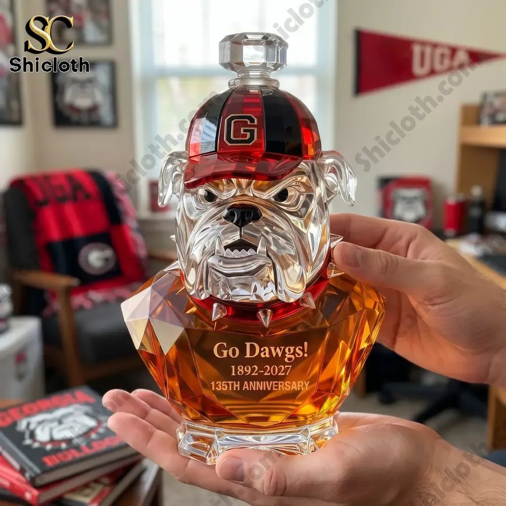 135th Anniversary Georgia Bulldogs Liquor Bottle