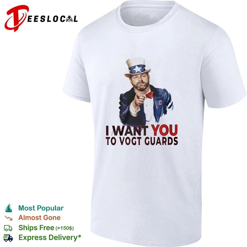 Stephen Vogt I Want You to Vogt Guards Cleveland Guardians T-shirt