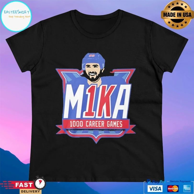 M1ka 1000 Career Game Mika Zibanejad 2026 T-shirt