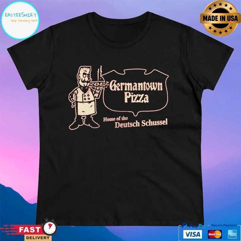 Germantown Pizza St Bernard Home Of The Deutsch Schussel T-shirts