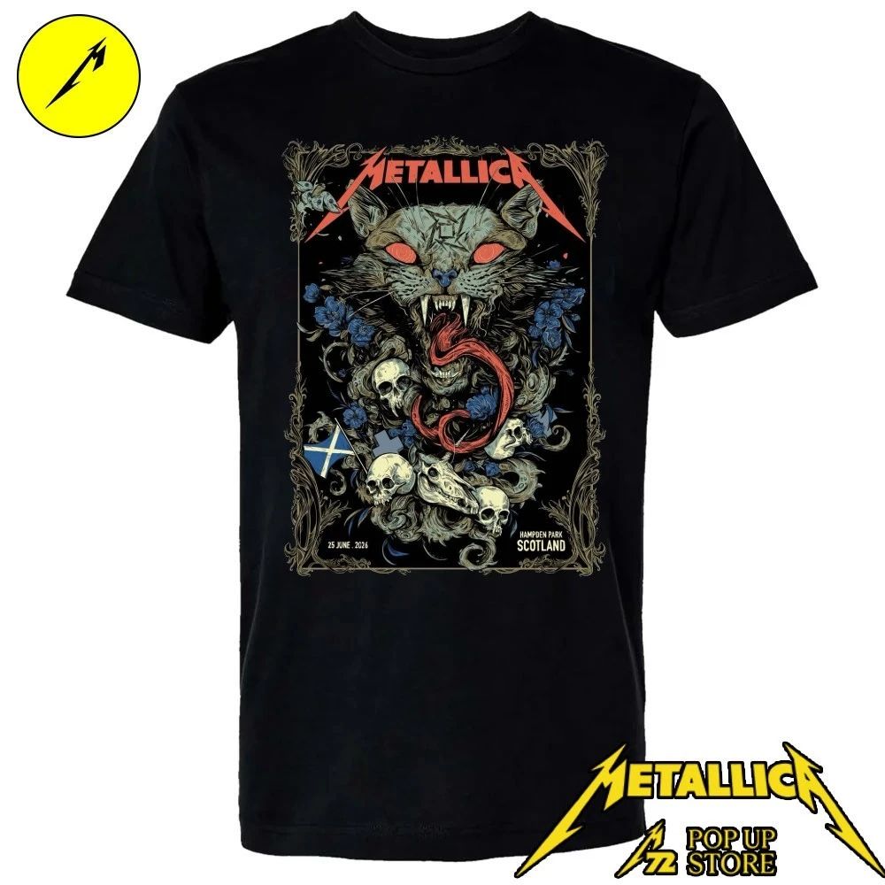 Metallica Glasgow June 25, 2026 Art by Michelle KamMei Harvey T-Shirt