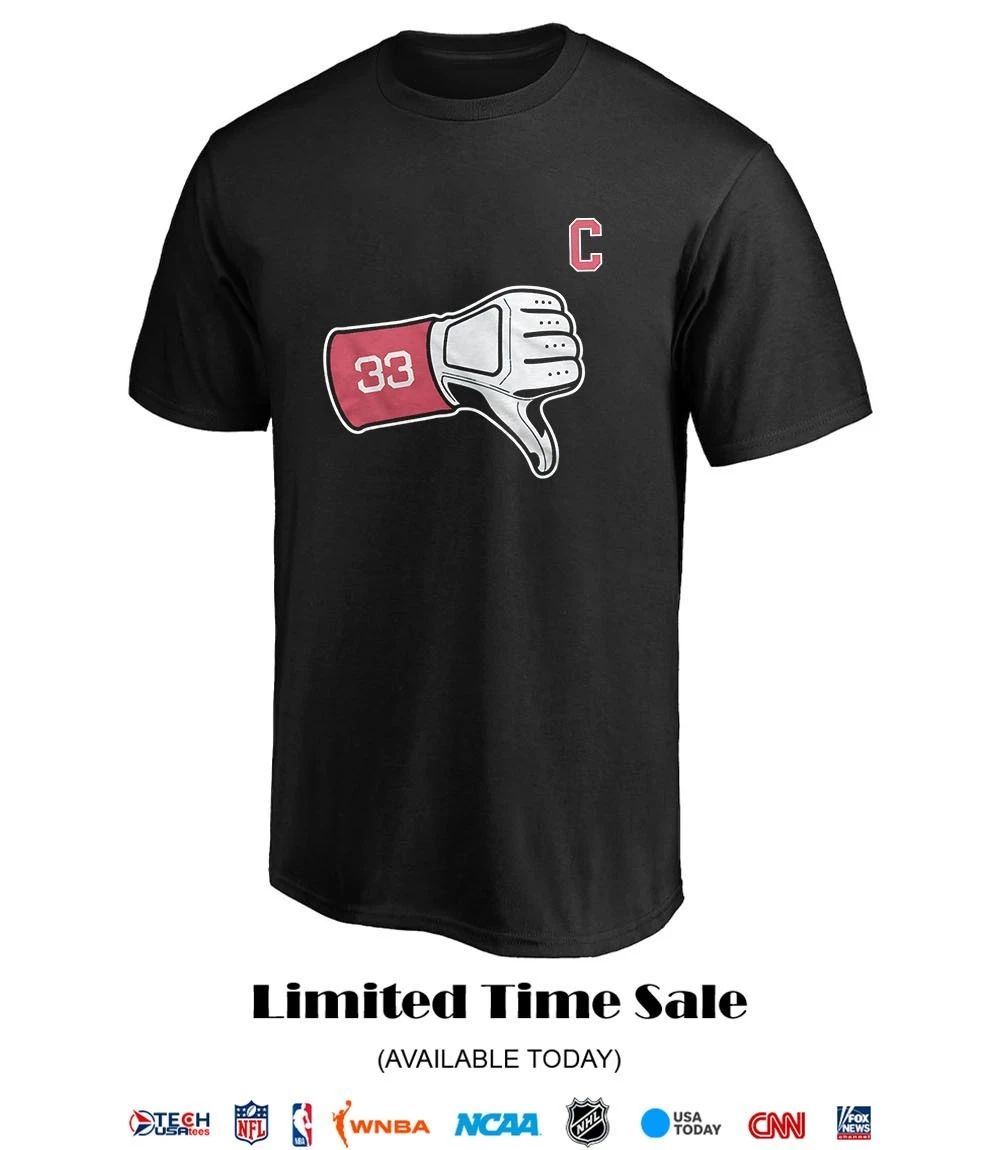 Cleveland Guardians 33 Tek thumbs down shirt