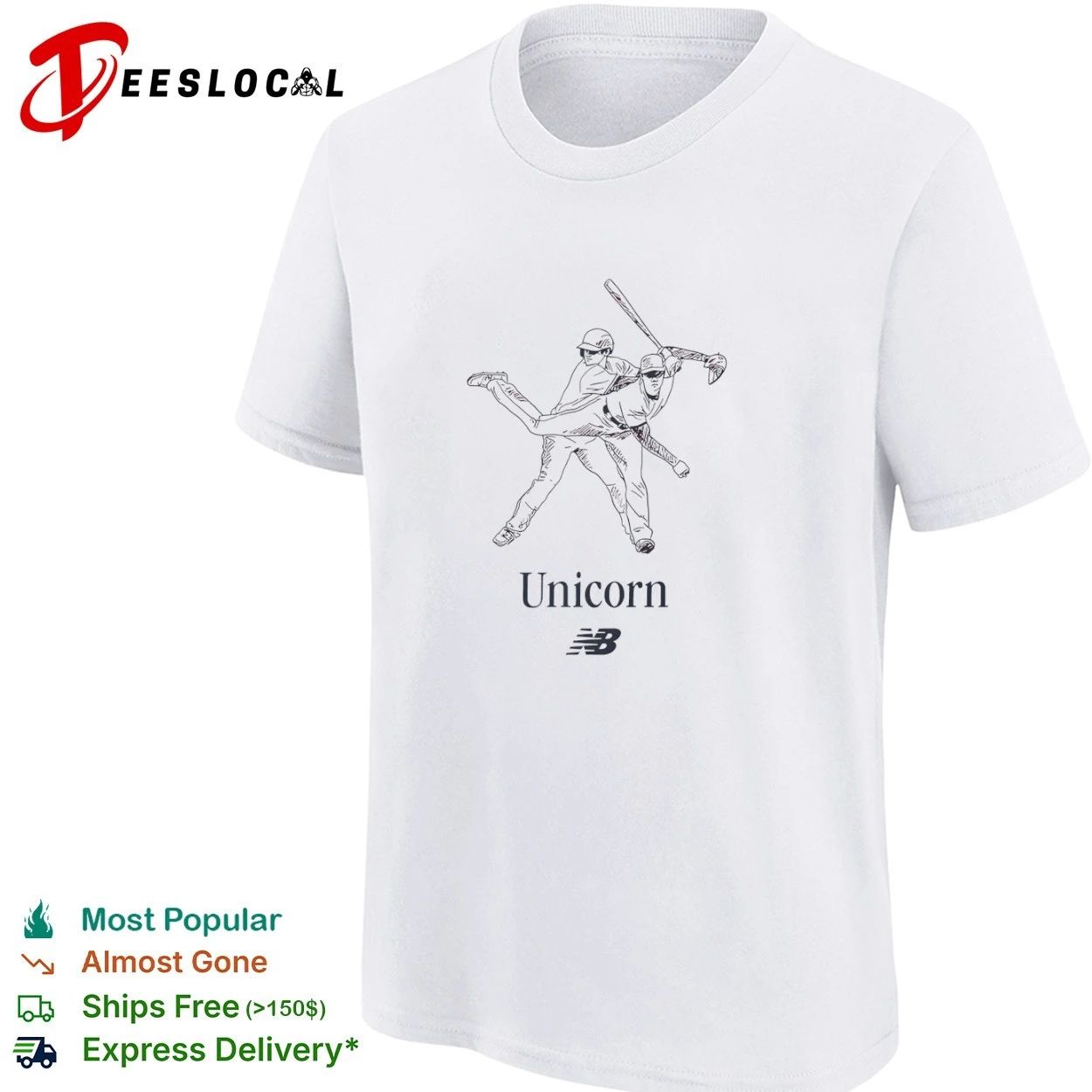 Shohei Ohtani Unicorn New Balance Los Angeles Dodgers T-shirt