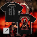 Metallica M72 World Tour 2026 Cardiff T-Shirt – Double Sided Vintage Peter Diamond Poster Art Tee