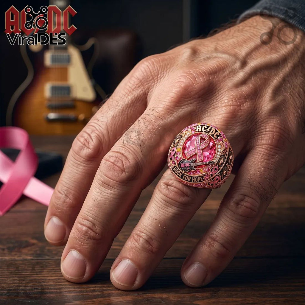 AC/DC Rock For Hope Breast Cancer Awareness Ring