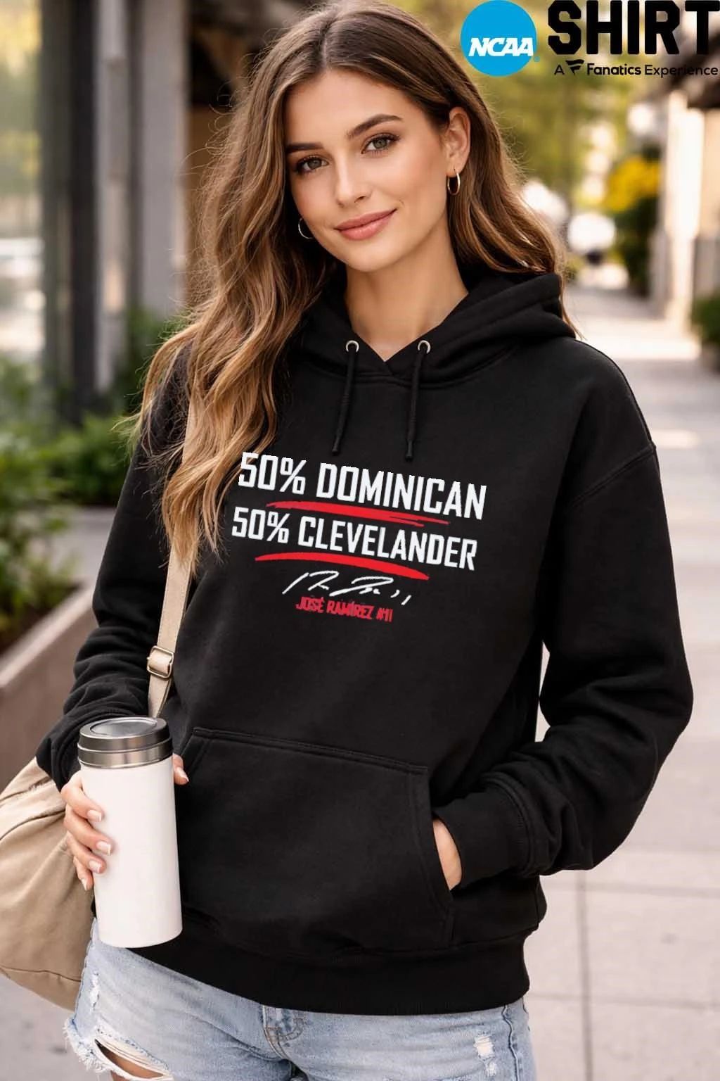 50 Percent Dominican 50 Percent Clevelander T-Shirt