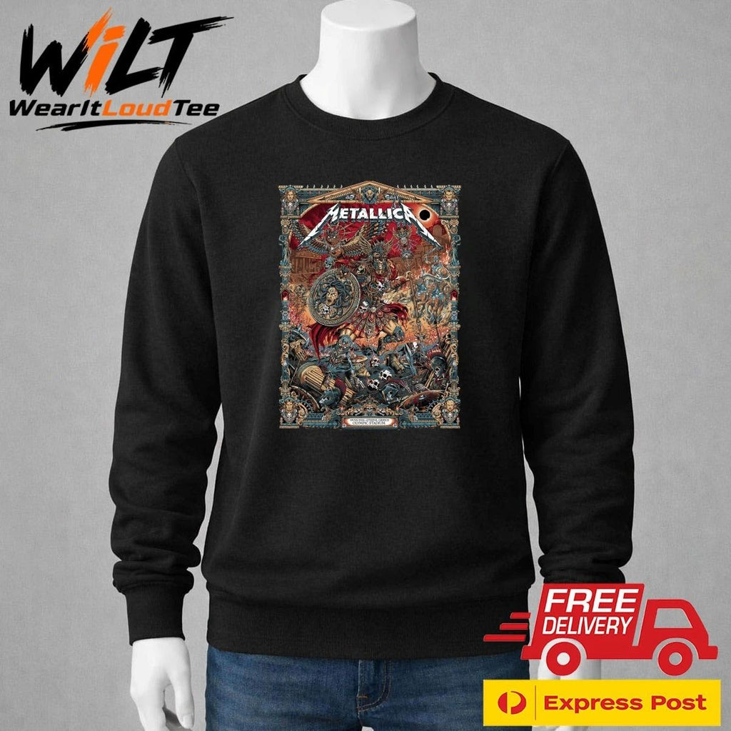 Metallica May 9, 2026 Athens, Greece Olympic Stadium Shirt
