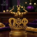 Omega Psi Phi Gold Christmas Ornament 2026