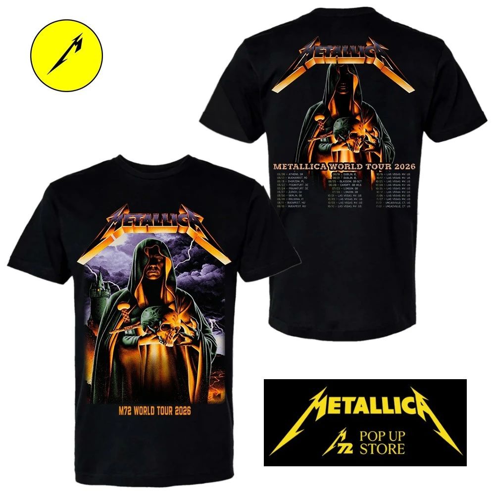Metallica M72 Frankfurt Germany At Deutsche Bank Park On 2026 Death Playing Chess Two Sided Shirt