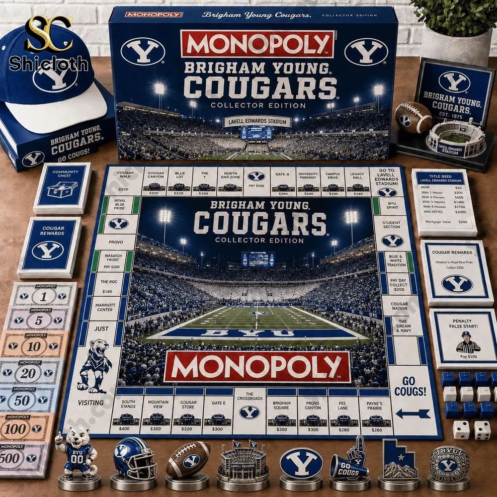 BYU Cougars Collector’s Edition Monopoly Board Game