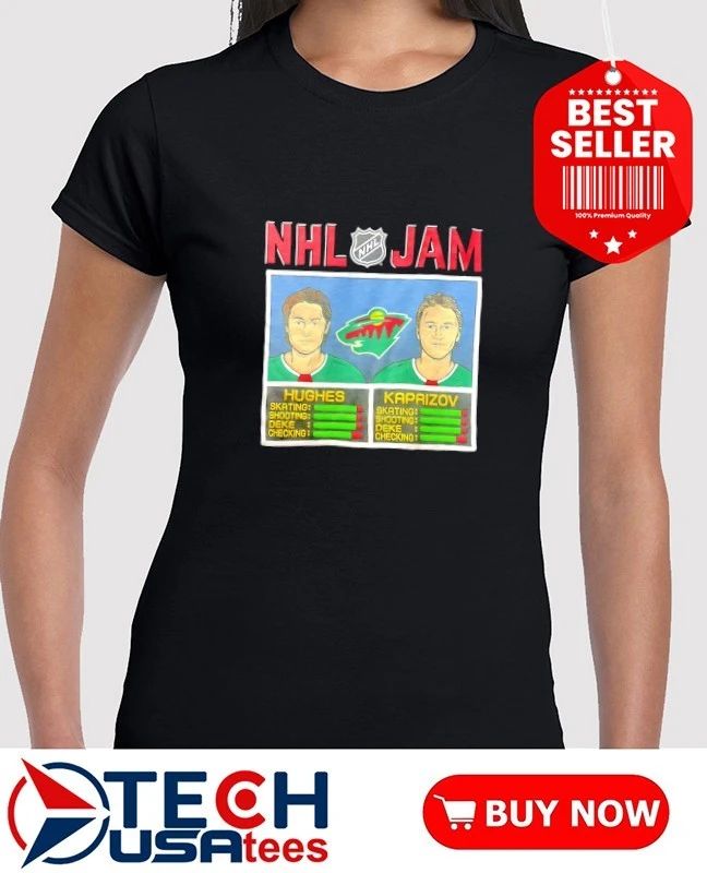 NHL Jam Minnesota Wild Quinn Hughes and Kirill Kaprizov shirt