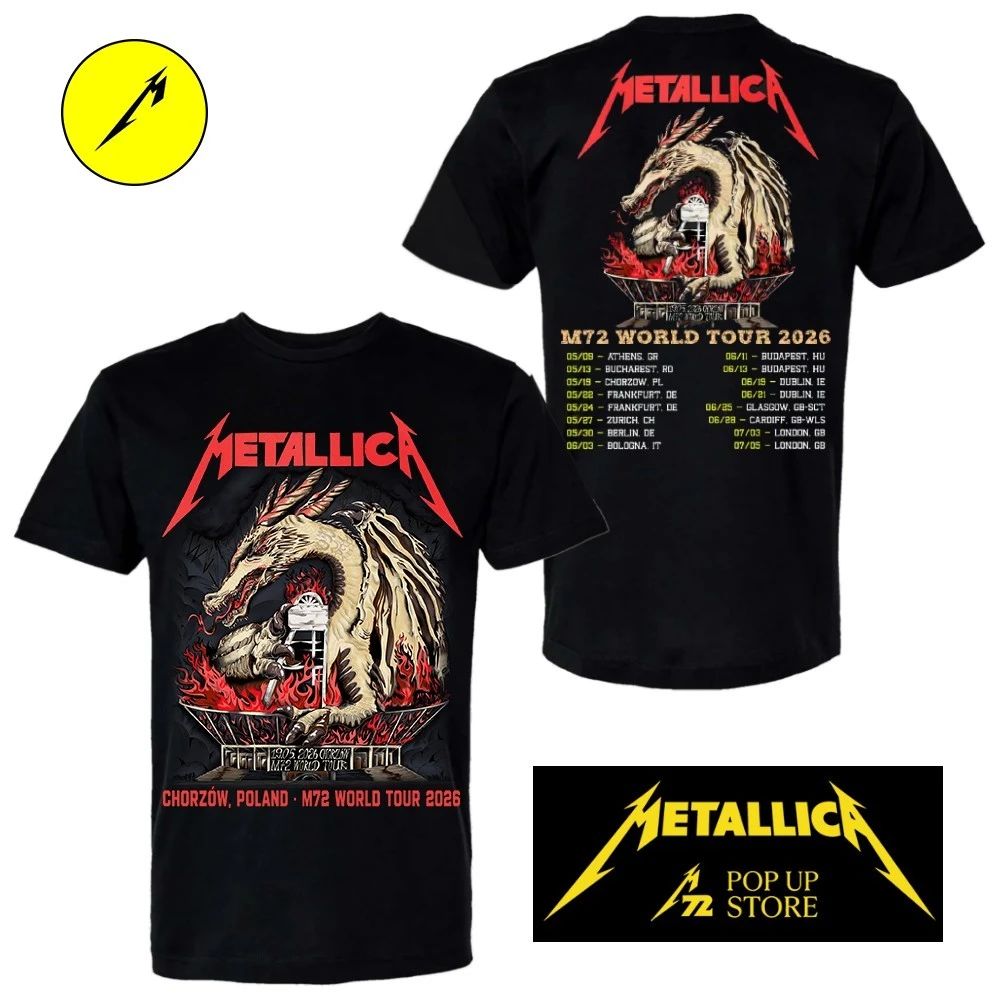 Metallica 19.05.2026 Chorzów Pop Up Shop Heavy Metal Limited-Edition Shirt
