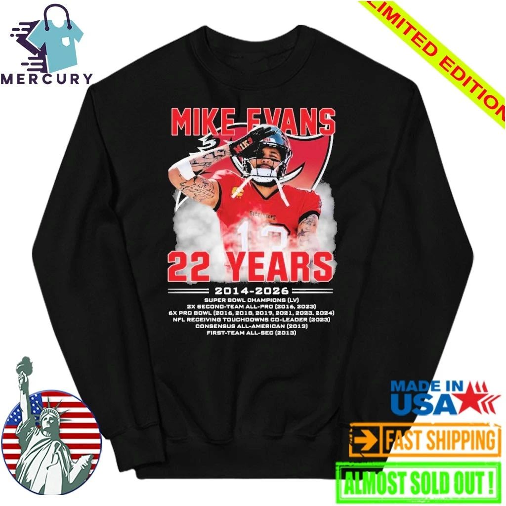 Mike Evans 22 Years 2014 2026 Shirt